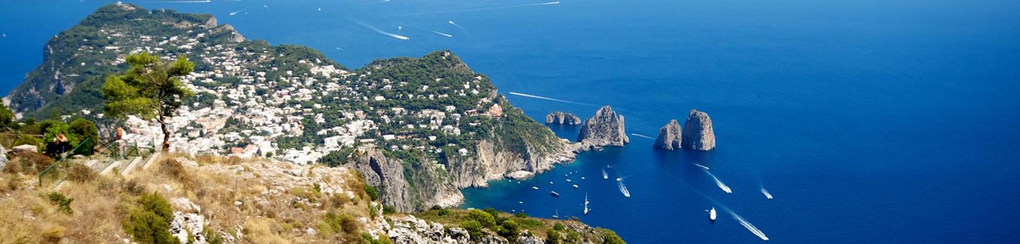 Sea view over Capri Island