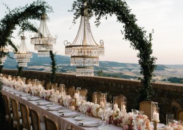 Elegant Wedding Dinner in Tuscany