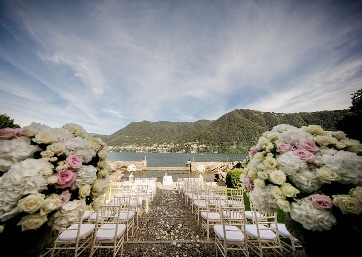 Spectacular Wedding ceremony overlooking the Lake Como