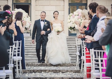 Bridal entrance in Como Lake