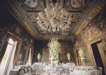 Lush Wedding reception in Como Lake