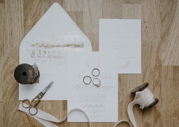 Elegant Wedding stationery in Italy
