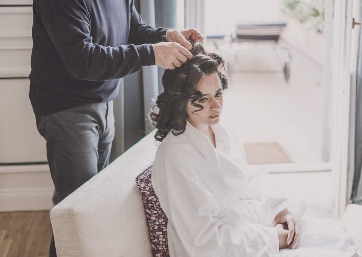 Bridal hair style in Rome