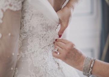 Italian Bridal Dress details