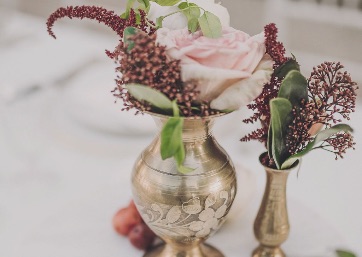 Elegant Wedding floral decor details in Rome