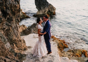 Amazing Wedding pics at the sunset in Capri
