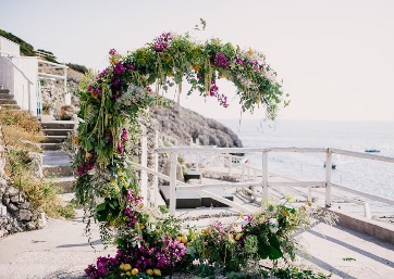 Spectacular Ceremony arch in Capri Island
