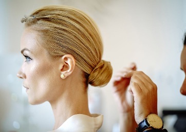 Bridal hair style in Capri