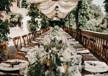 Wedding reception in Tuscany