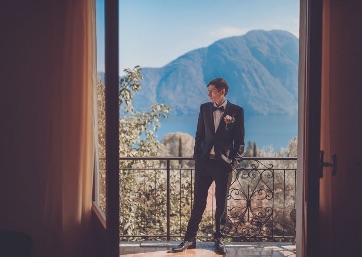 Elegant Groom in Lake Como