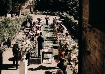 Wedding ceremony in Tuscany