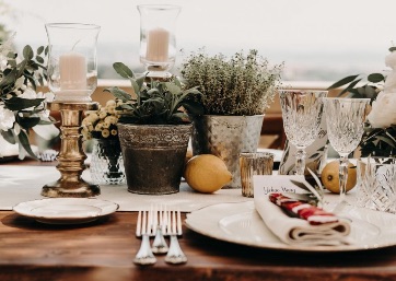 Wedding decor details in Tuscany