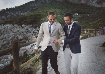 Beautiful couple in Capri