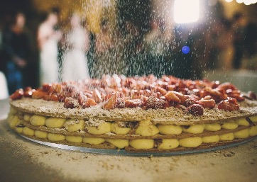 Delicious Wedding cake in Tuscany