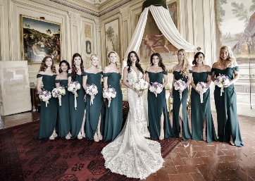 Elegant Bridal party in Florence