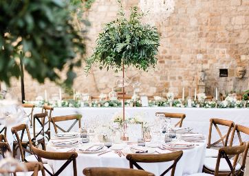 Stunning Wedding table decor in Tuscany