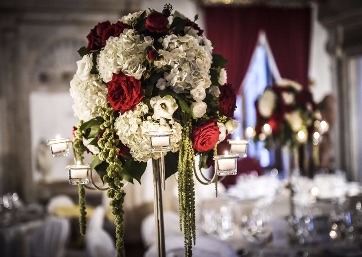Beautiful Wedding floral decor detail in Tuscany