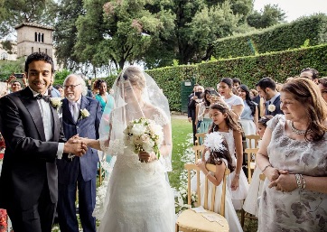 Wedding ceremony in Rome