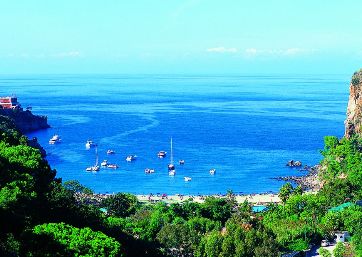 Ischia island panoramic view