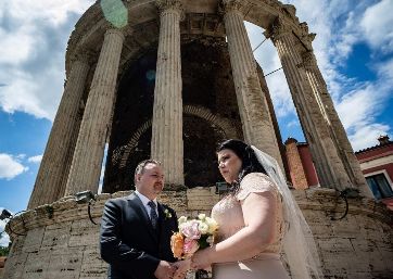 Wedding in the historical town