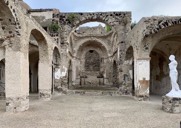 Impressive castle in Ischia island