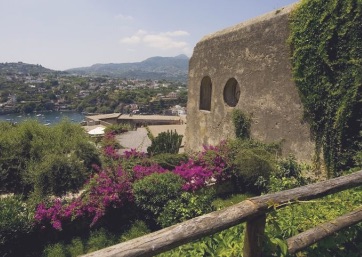 Impressive castle in Ischia