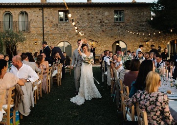 Wedding dinner in Tuscany