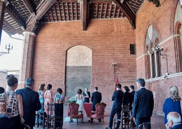 Medieval Civil Wedding Hall in Siena