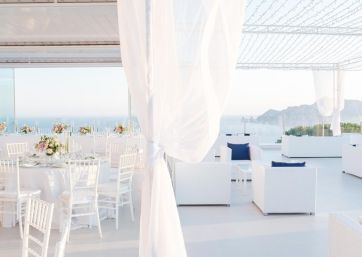 Wedding Reception overlooking Capri